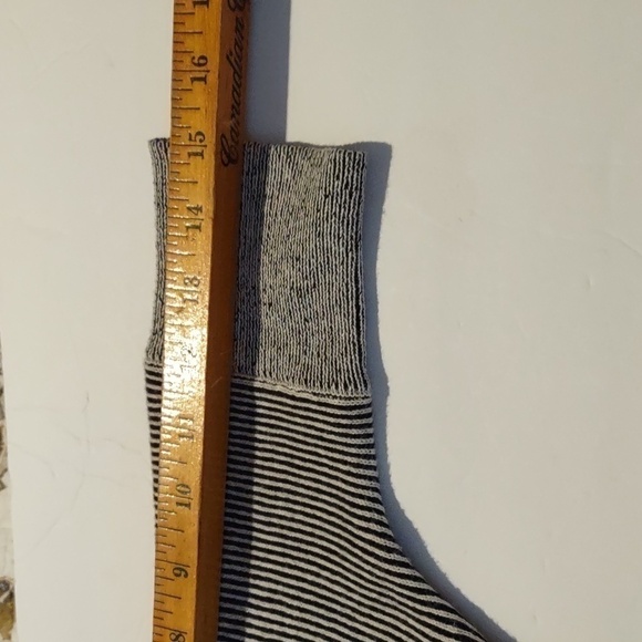 Cabi Cupid Cardigan Striped Dolman Sleeves Zip Up Front Center Sweater - Picture 9 of 13